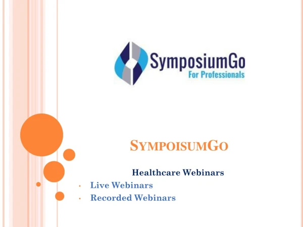 Healthcare Webinar | Medical Updates - SymposiumGo