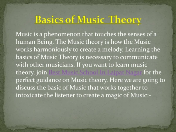 Learn Basics of Music Theory | Music Theory Tutorial