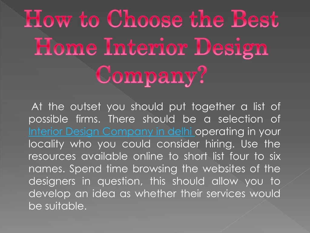how to choose the best home interior design