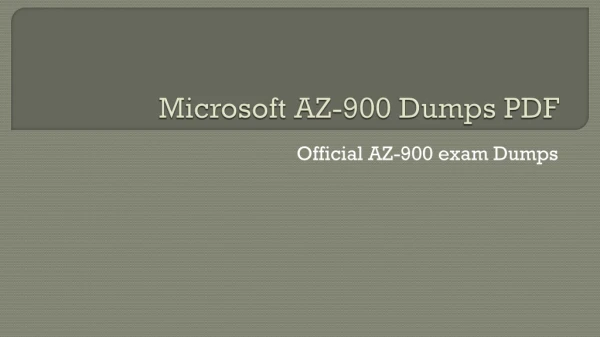 Microsoft AZ-500 Dumps PDF~ Key To Success