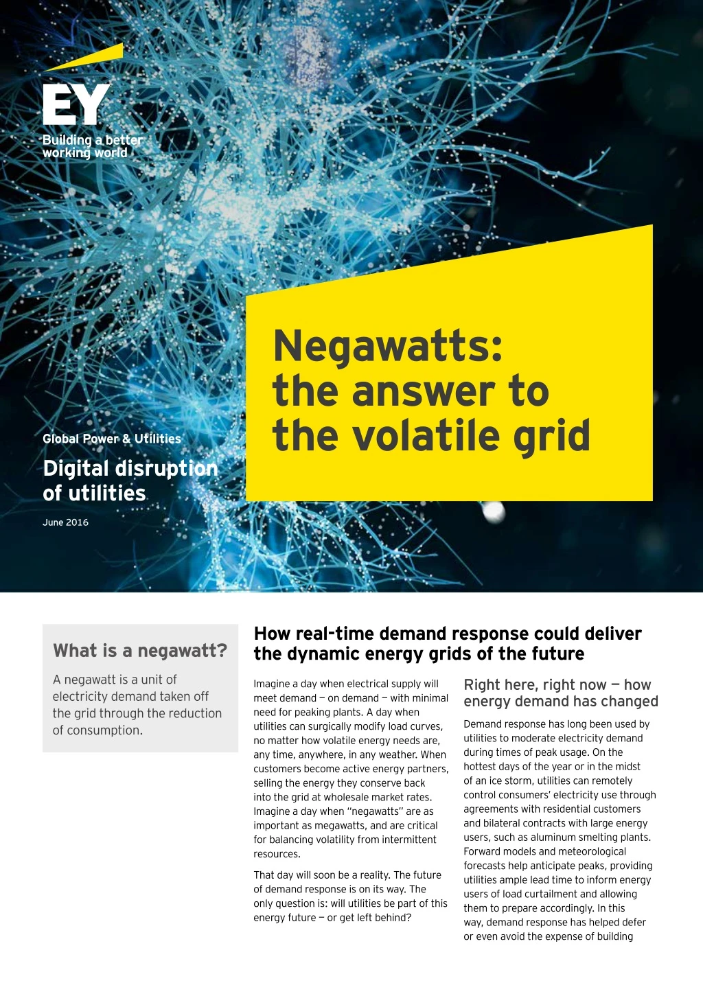 negawatts the answer to the volatile grid