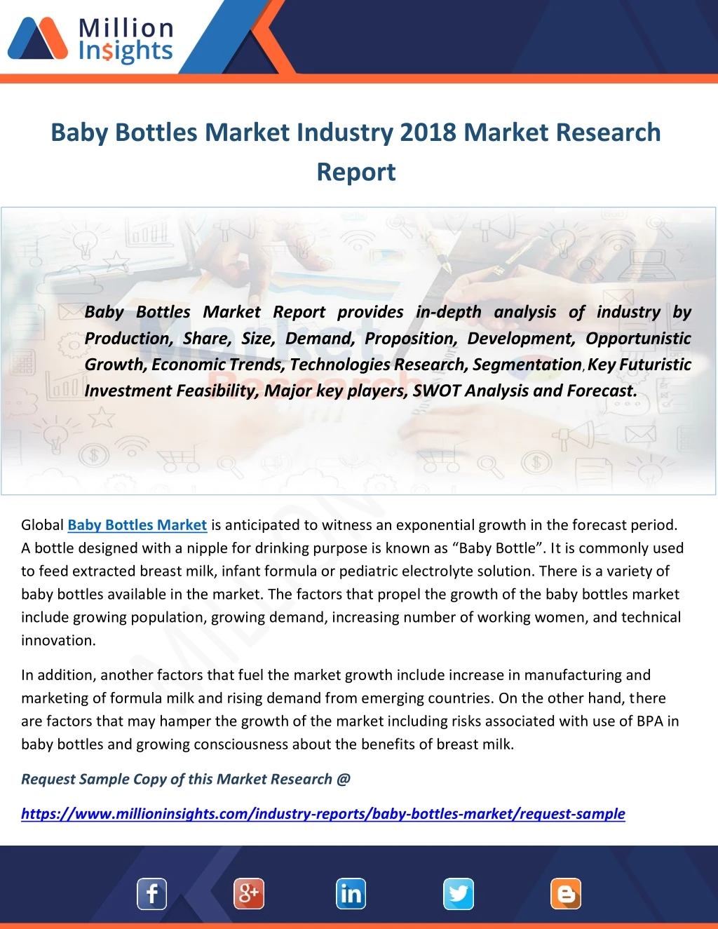 baby bottles market industry 2018 market research