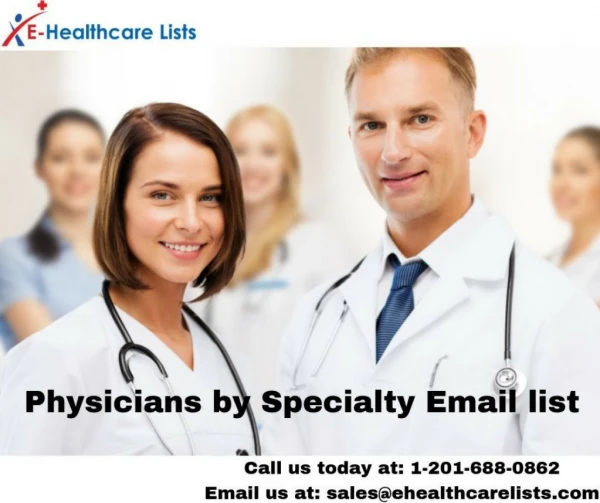 Physicians by Specialty Email List in USA