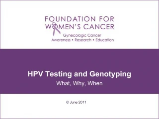 HPV Testing and Genotyping - slide 1