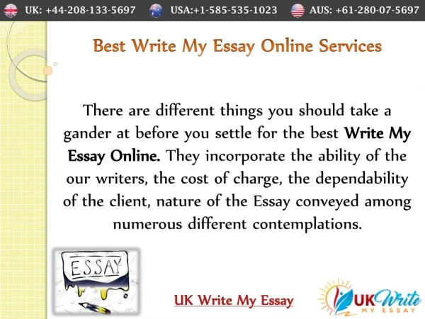 Best Write My Essay Online Services
