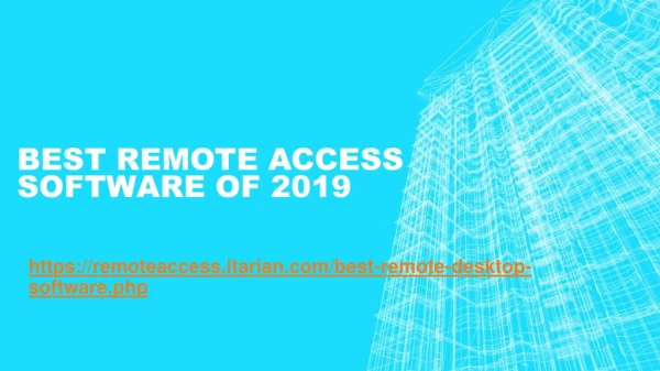 Best Remote Access Software of 2019