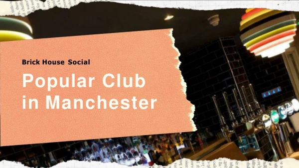 Popular club in Manchester with live music lounge