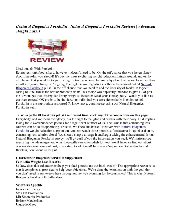 natural biogenics forskolin natural biogenics