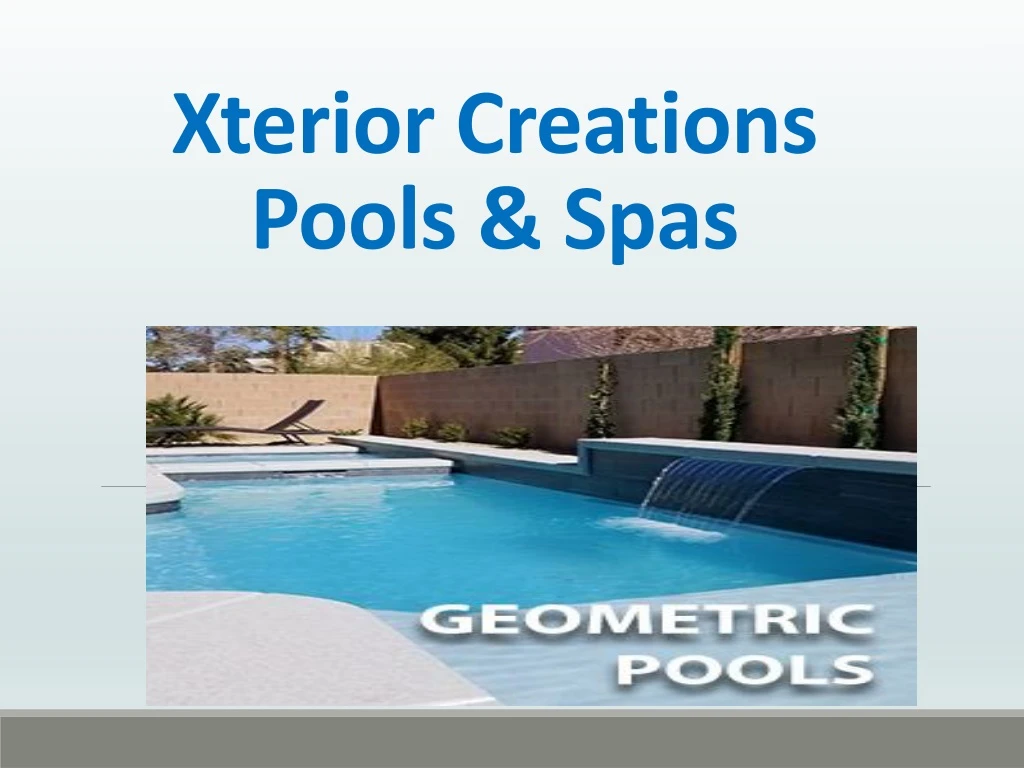 xterior creations pools spas