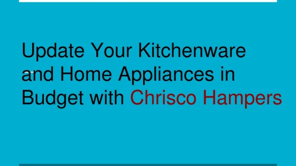 Buy Latest Kitchenware and Home Appliances in Budget