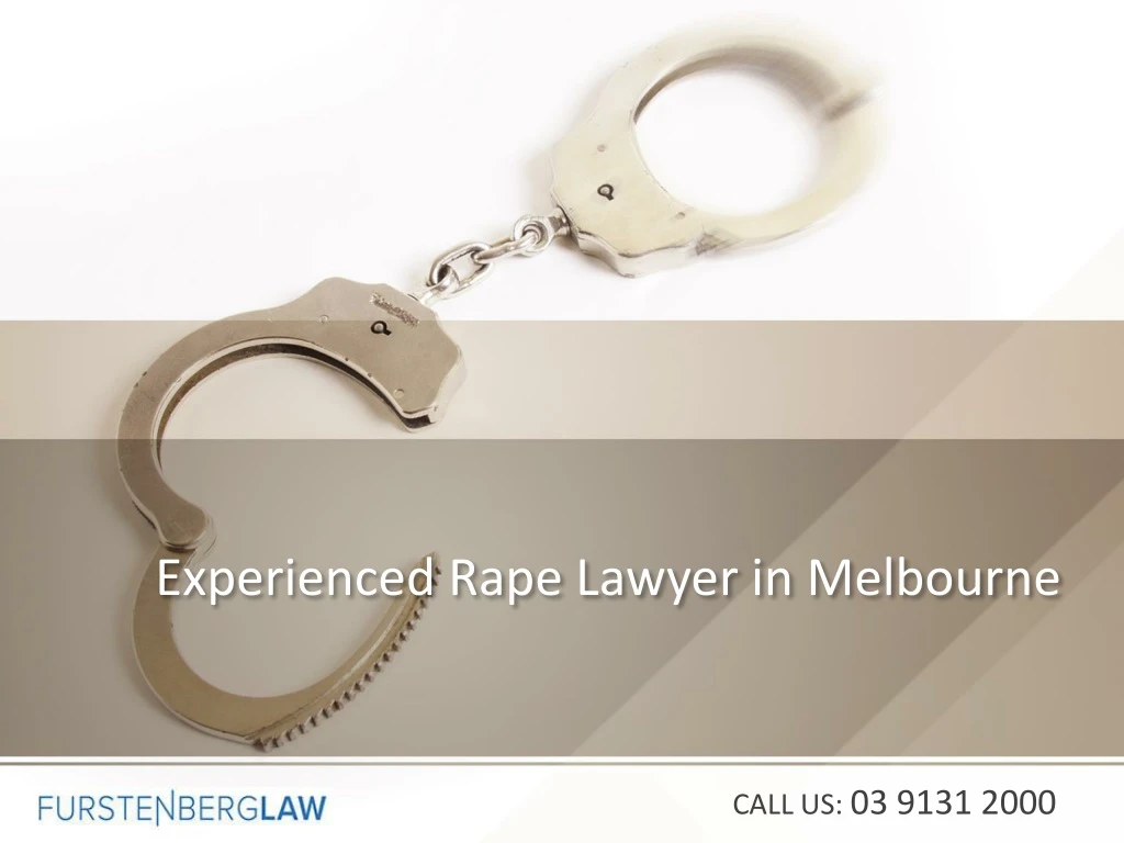 experienced rape lawyer in melbourne