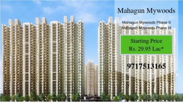 2/3/4Bhk Residential Project in Greater Noida West by Mahagun Group