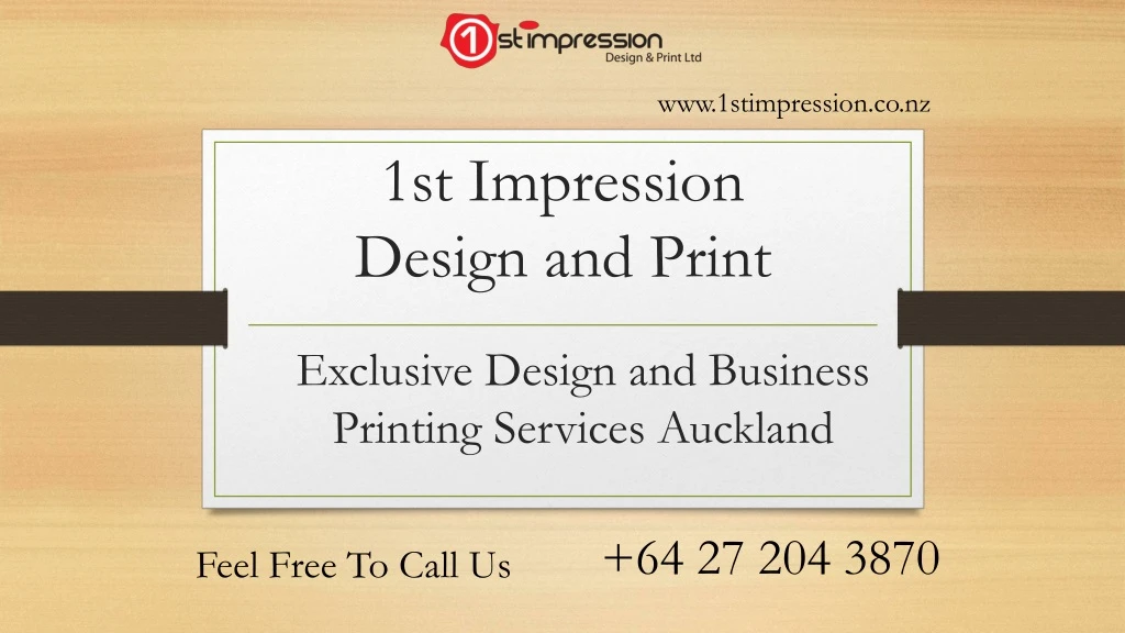 1st impression design and print