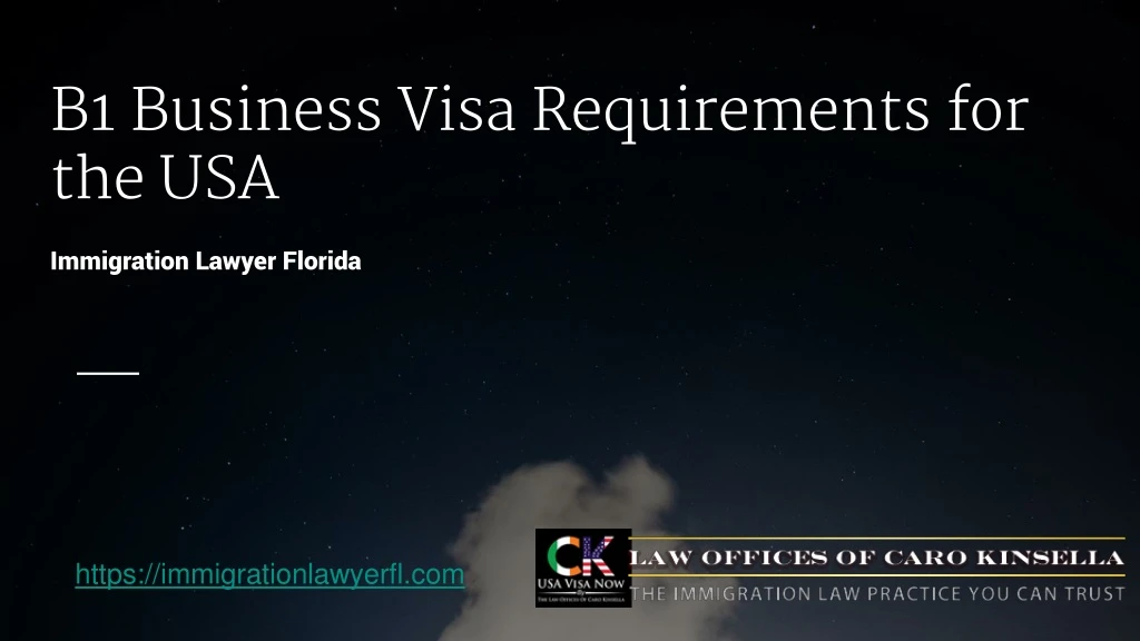 b1 business visa requirements for the usa