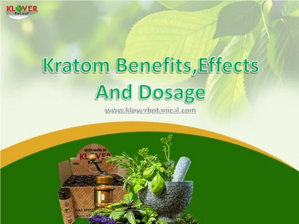 Kratom: Uses, Side Effects, Interactions, Dosage, and Warning