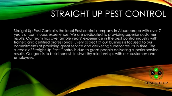 straight-up pest control