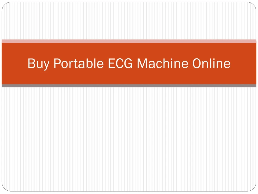 buy portable ecg machine online