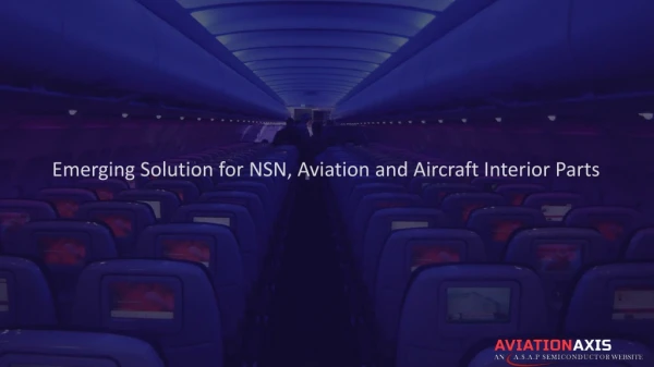 Aircraft Interior parts, Aviation and NSN parts Supplier in UK