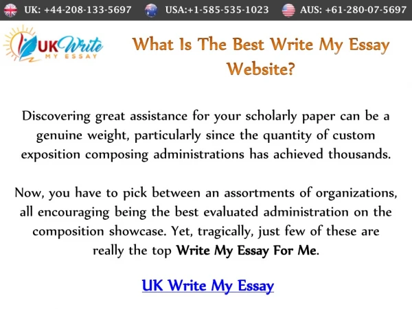 Best Online Write My Essay For Me