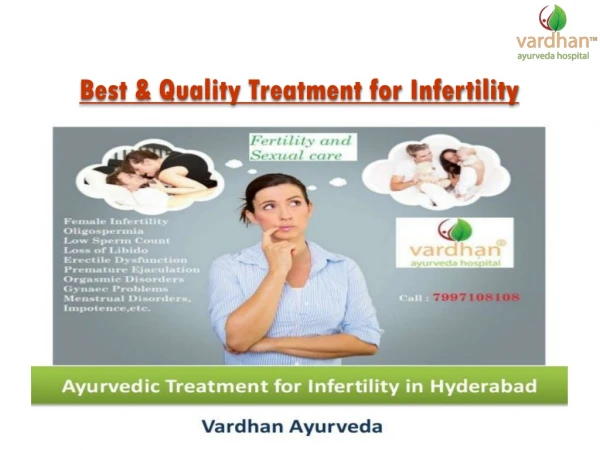Ayurveda hospital in Hyderabad | Ayurvedic treatment for infertility in Hyderabad