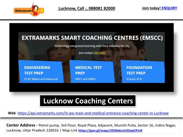IIT-JEE/NEET/Foundation E-Learning Centers In Indra Nagar Lucknow