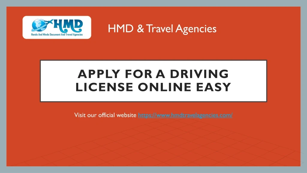 apply for a driving license online easy