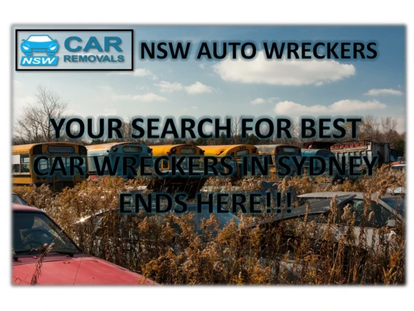 Car wreckers Sydney