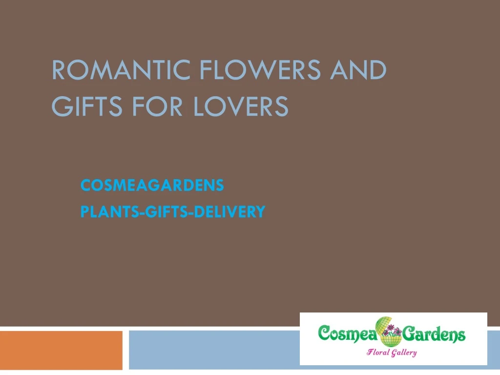 romantic flowers and gifts for lovers