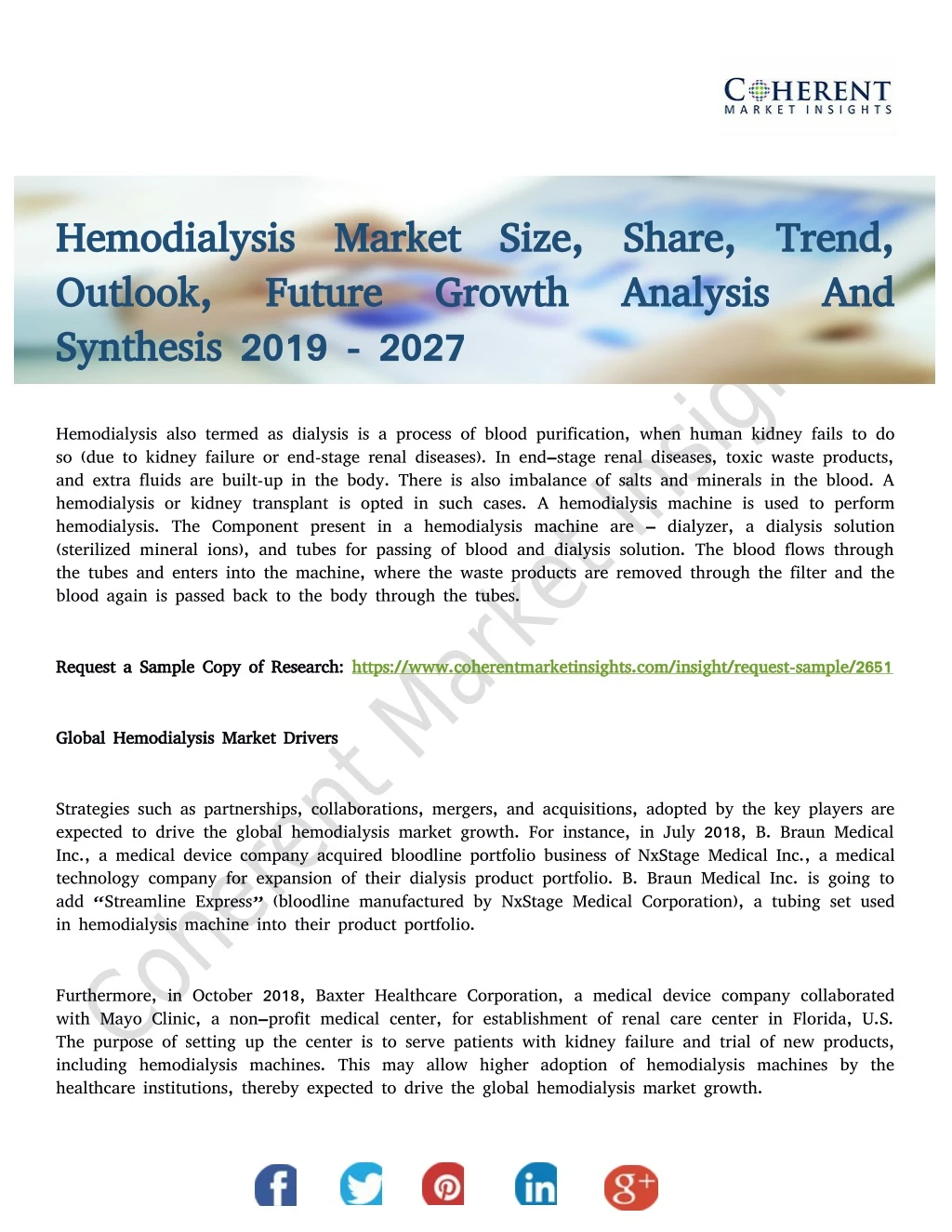hemodialysis hemodialysis market size share trend