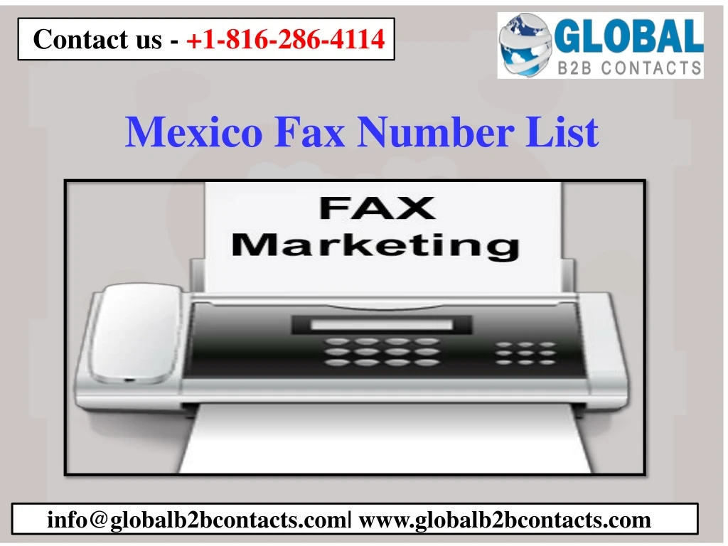mexico fax number list