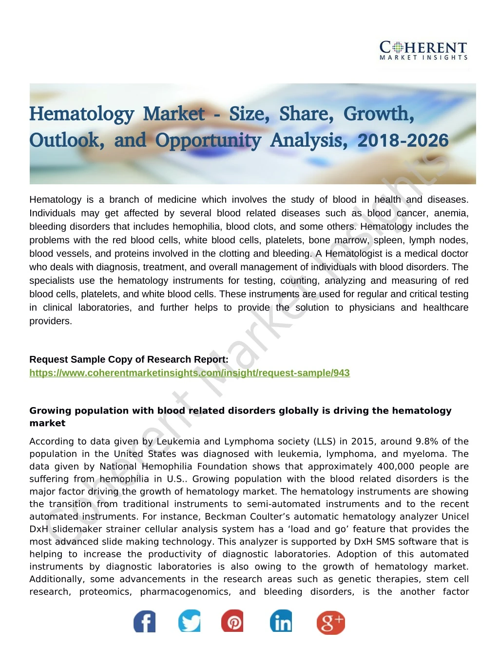 hematology market size share growth hematology