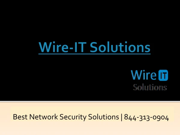 best network security solutions 844 313 0904