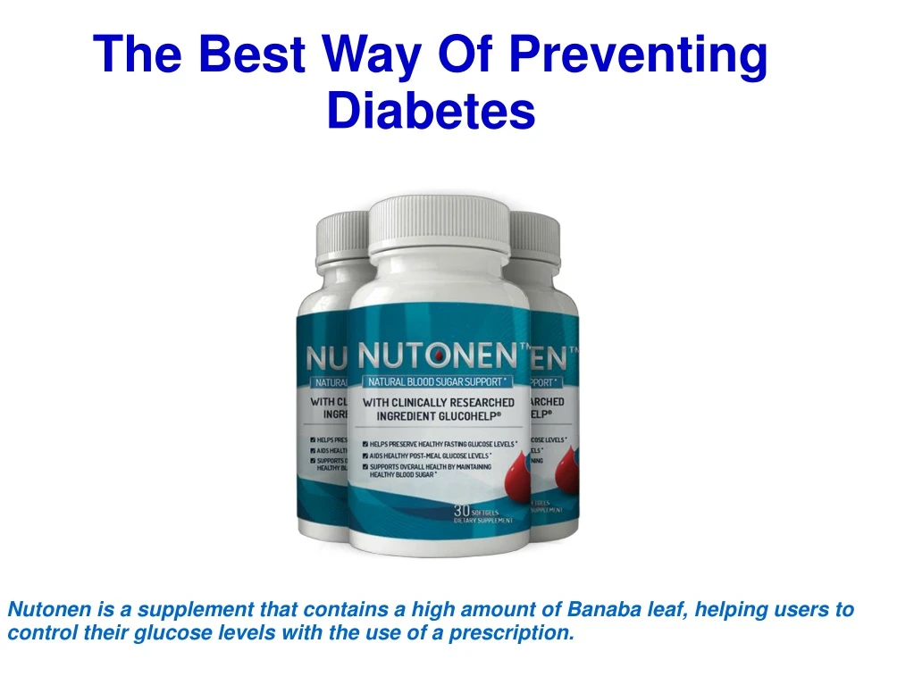 the best way of preventing diabetes