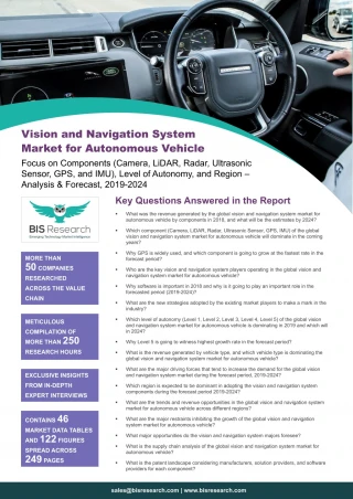 Vision and Navigation System Market for Autonomous Vehicle Outlook - slide 1