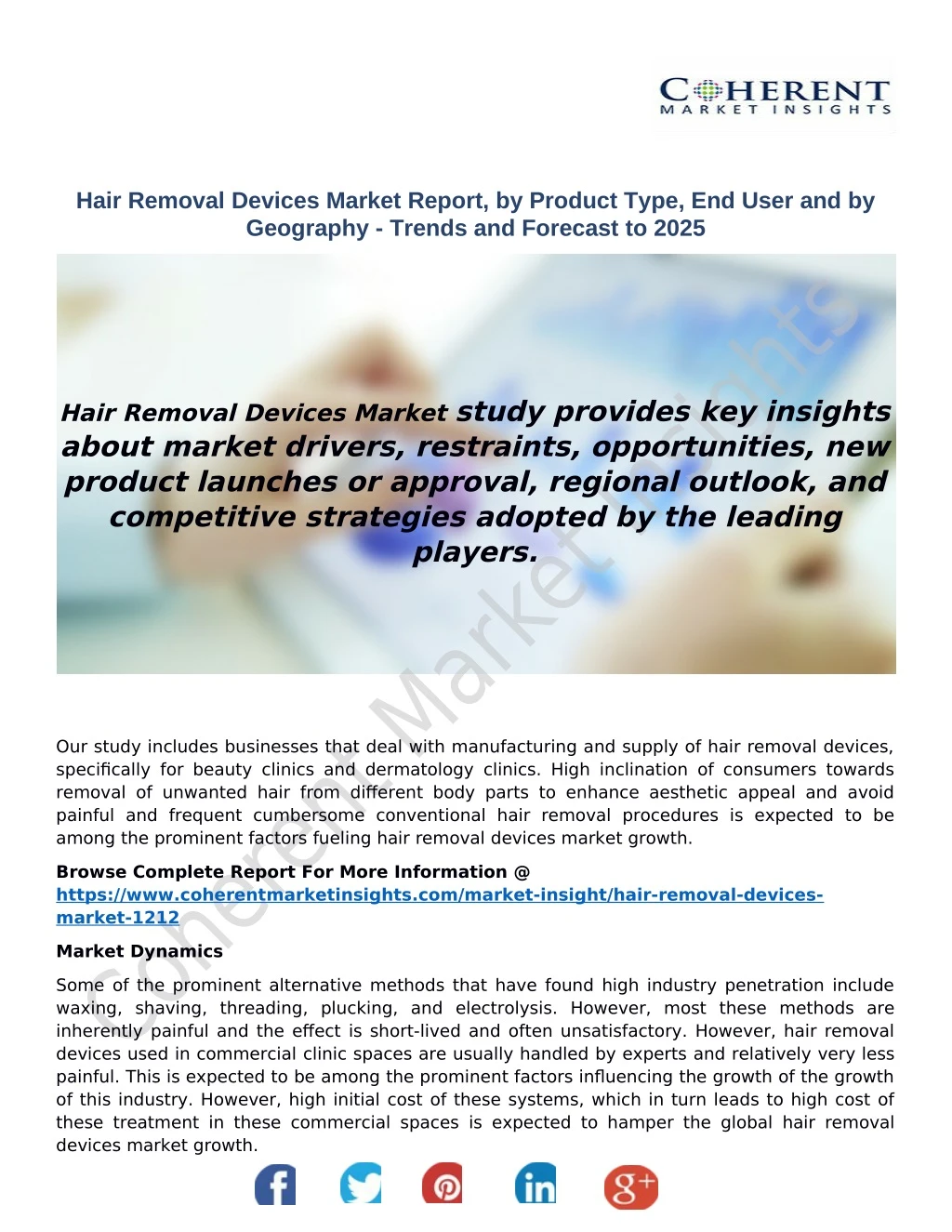 hair removal devices market report by product