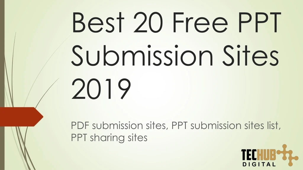 best 20 free ppt submission sites 2019