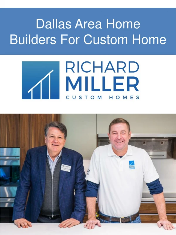 Dallas Area Home Builders For Custom Home