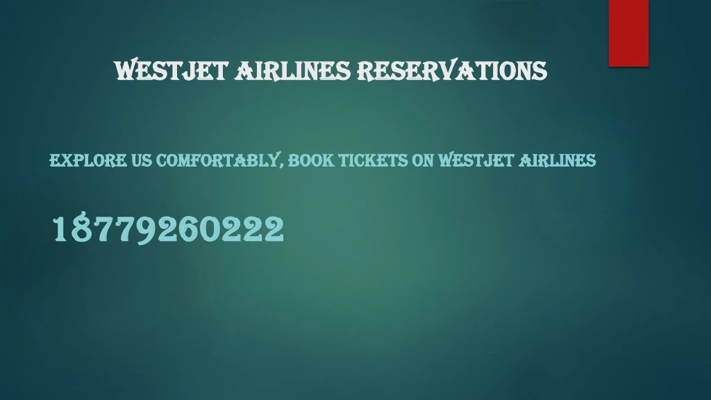 westjet airlines reservations