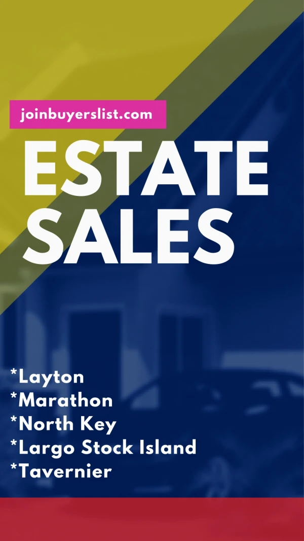 Estate Sales In North Key Largo