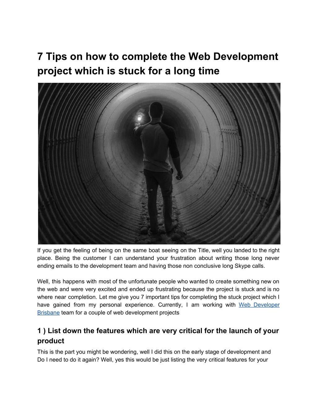 7 tips on how to complete the web development