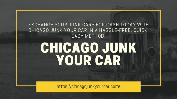Sell junk car for Cash in Chicago