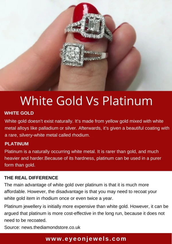White Gold Vs Platinum