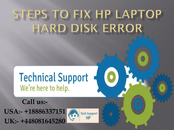 Steps to Fix HP Laptop Hard Disk Error