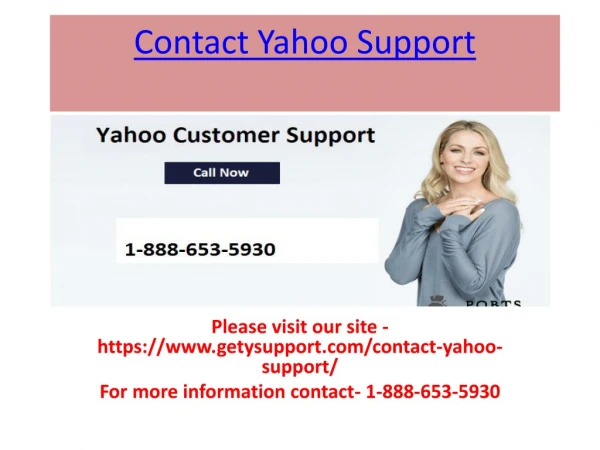 Contact Yahoo Support & Create Account
