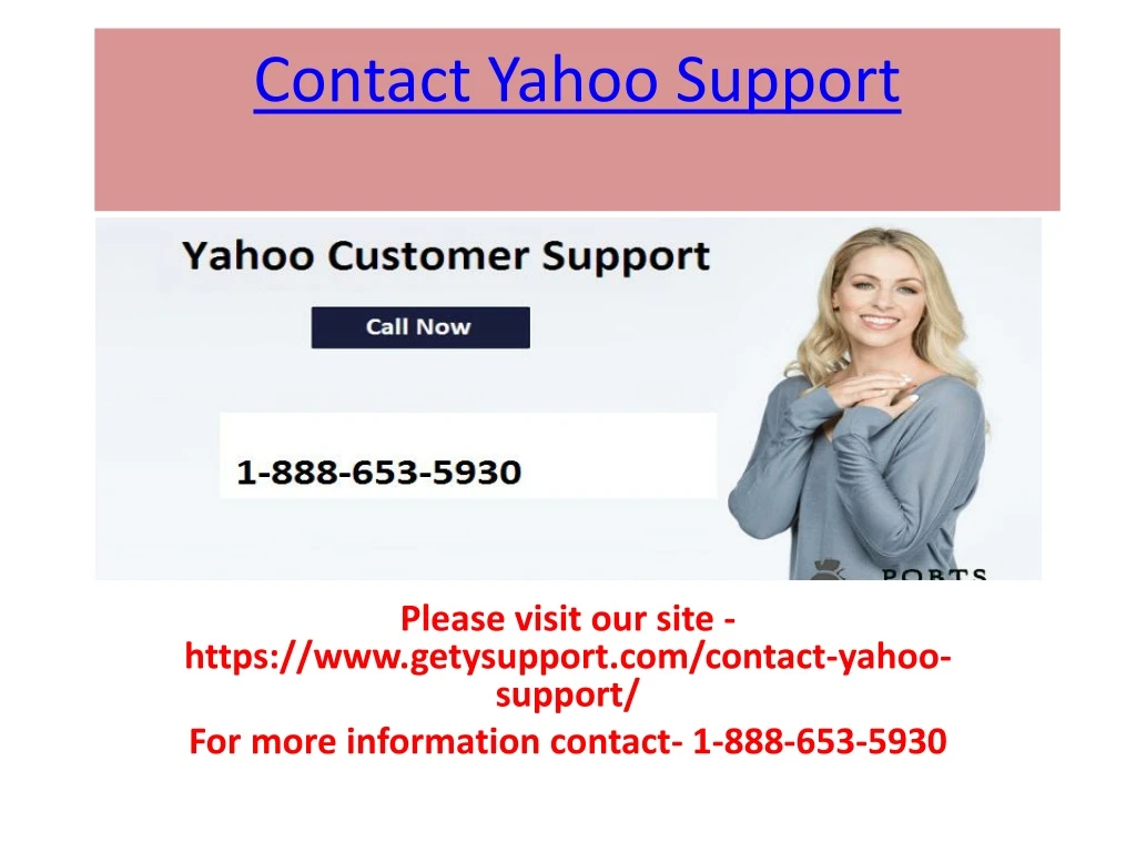 contact yahoo support