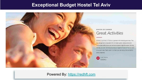 Exceptional Budget Hostel Tel Aviv