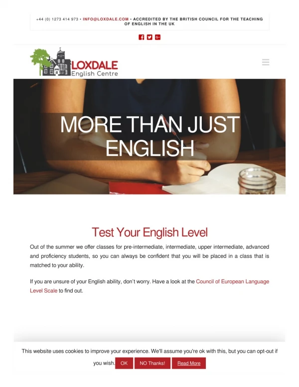 Free English Level Test At Loxdale