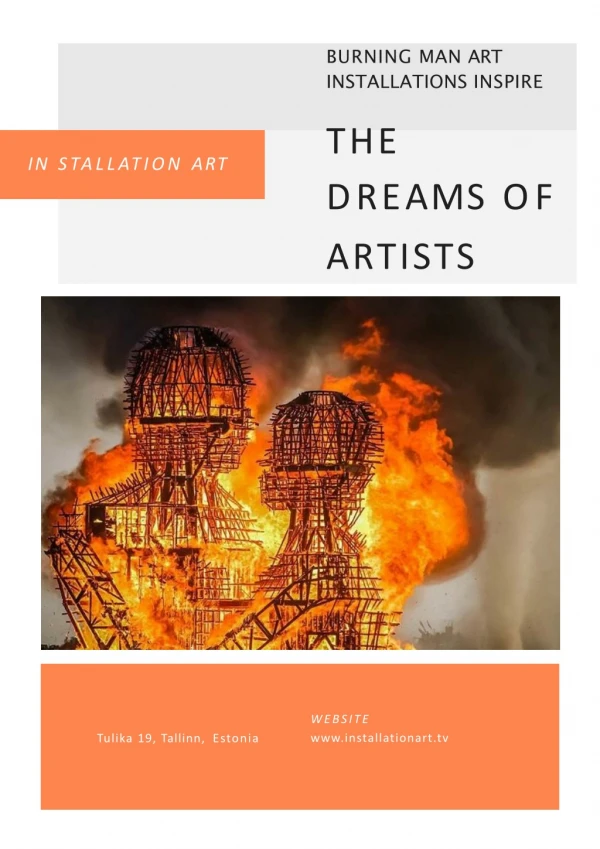 Burning Man Art Installations Inspire the Dreams of Artists