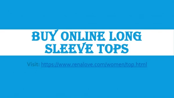 Buy online long Sleeve tops