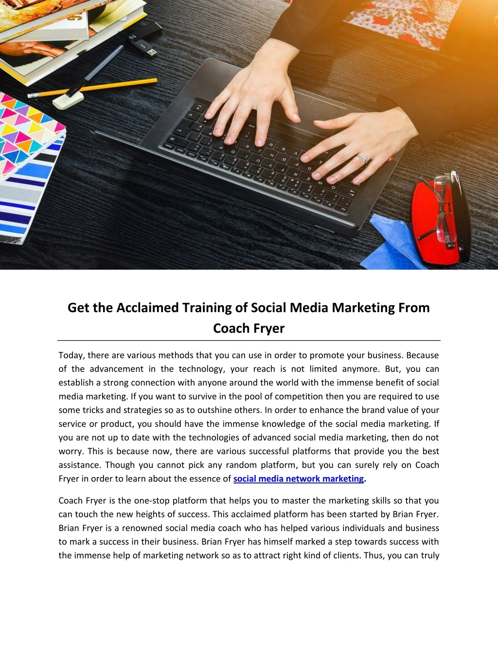 get the acclaimed training of social media